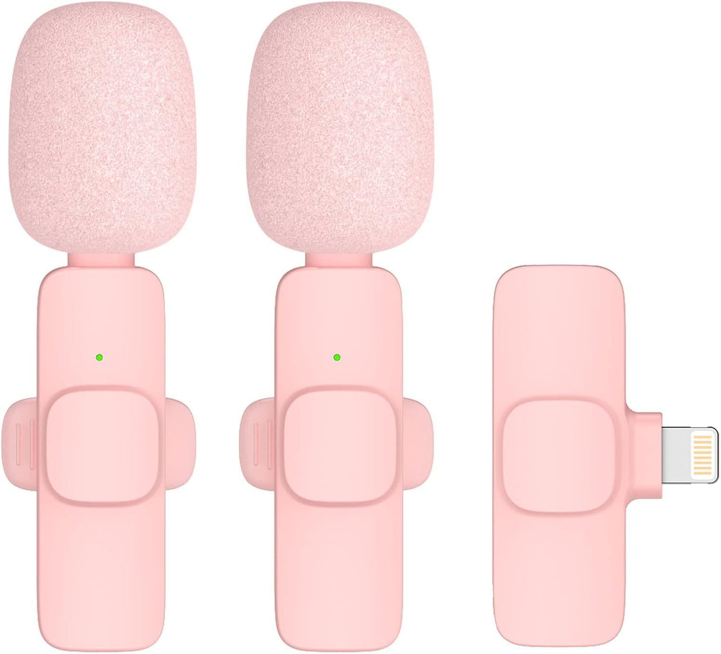 K9 Pink Wireless Lavalier Microphone with Noise Reduction