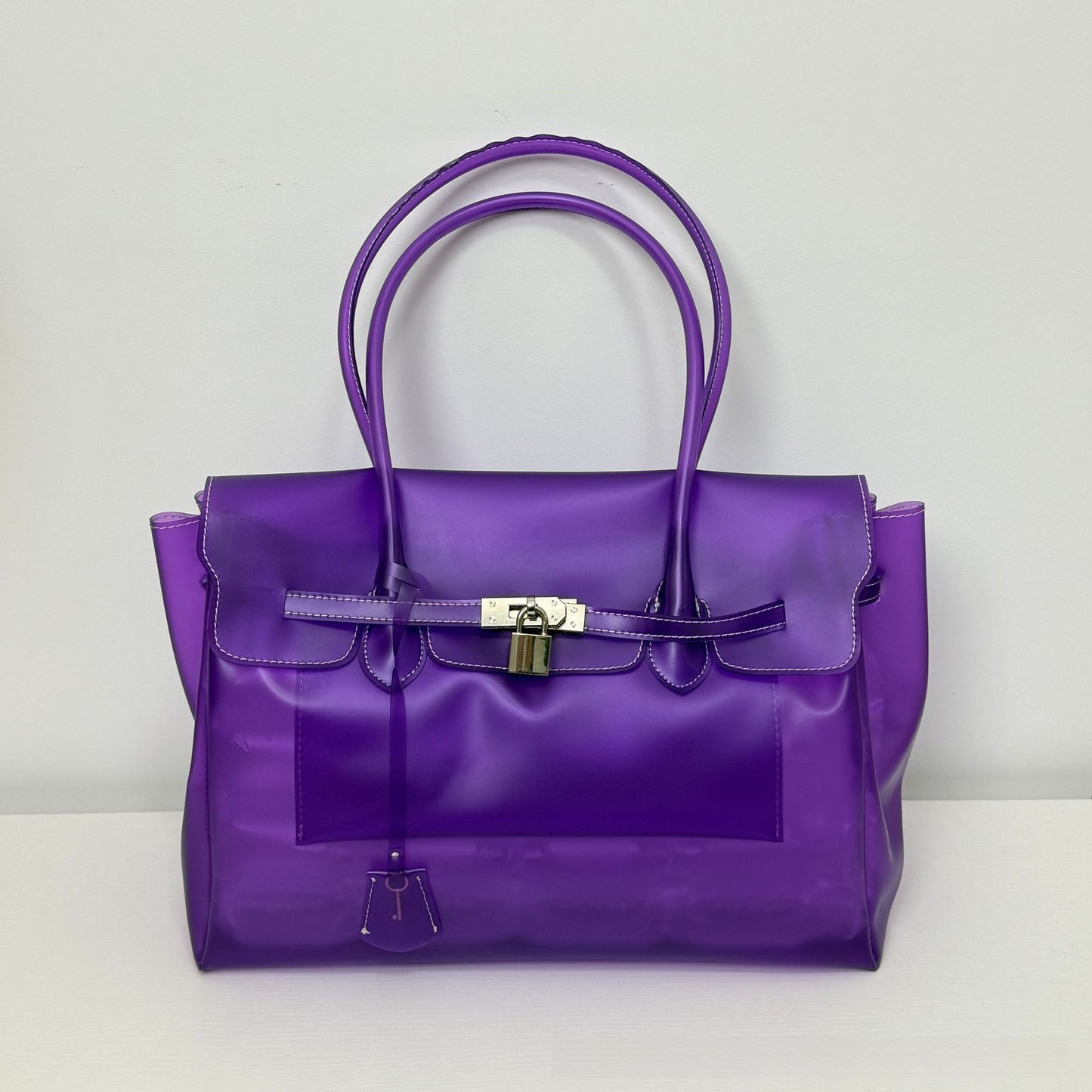 Jelly Tote Bag with Shoulder Strap