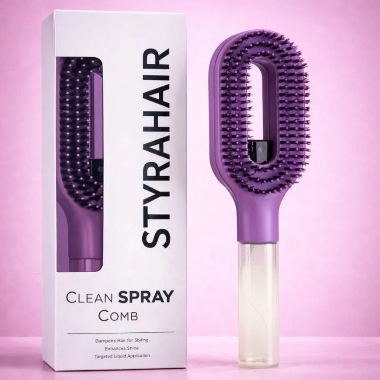 Essential Oil Spray Hair Smoothing Comb