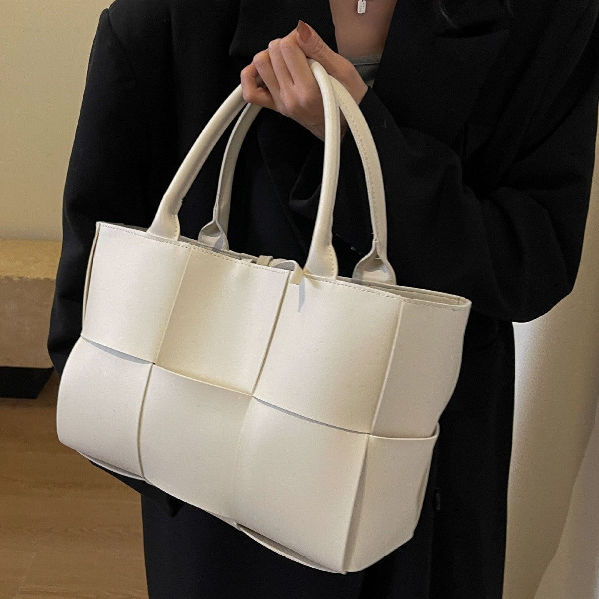 Fashion Stitched Tote Shoulder Bag