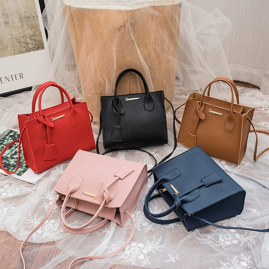 Litchi Pattern Women Handbag
