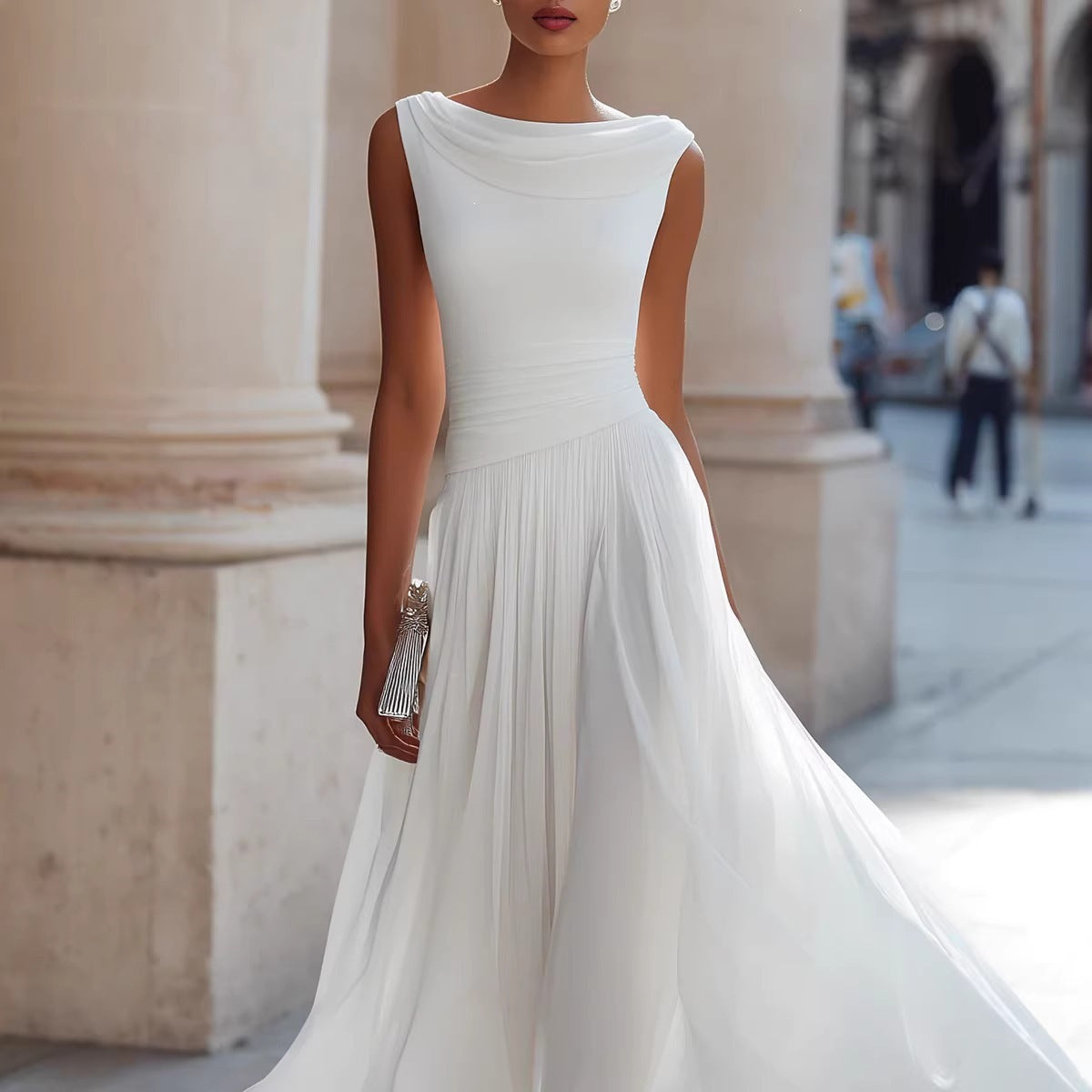 Elegant Party Swing Neck Dress