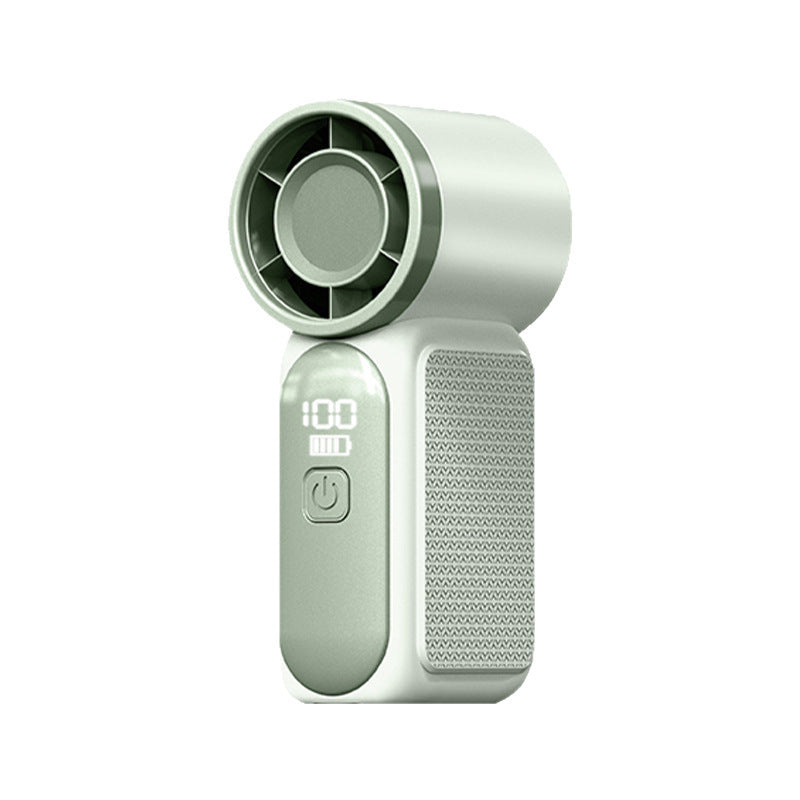 Portable USB Rechargeable Handheld Fan with Digital Display